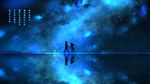 akisorapx blue monochrome night original scenic silhouette stars water 