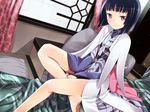  black_hair japanese_clothes original purple_eyes short_hair voice_lover yanagihara_mitsuki 