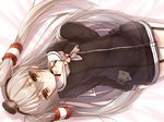  amatsukaze_(kancolle) blush gray_hair headband kantai_collection long_hair syroh twintails yellow_eyes 