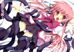  bondage eco_(seikoku_no_dragonar) long_hair panties pink_hair scan seifuku seikoku_no_dragonar shimesaba_kohada tentacles thighhighs underwear 