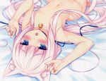  animal_ears blue_eyes breasts catgirl long_hair nude original pink_hair sayori scan vanilla_(sayori) 