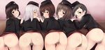  ass blush censored girls_und_panzer hat itsumi_erika nishizumi_maho nksk nopan pussy short_hair tagme_(character) 