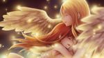  2girls blonde_hair clare claymore hug leikangmin long_hair red_hair tears teresa wings 