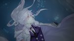  add_(elsword) all_male bubbles elsword male ponytail purple_eyes tagme_(artist) underwater water white_hair 
