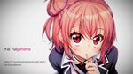  akino_sora pink_hair popsicle red_eyes short_hair yahari_ore_no_seishun_love_come_wa_machigatteiru. yuigahama_yui 