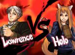  1girl animal_ears apple craft_lawrence drawfag fake_screenshot fighting_game food fruit holo long_hair non-web_source parody short_hair silver_hair spice_and_wolf street_fighter street_fighter_iv_(series) tail wolf_ears wolf_tail 