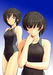  amagami competition_swimsuit multiple_girls nanasaki_ai one-piece_swimsuit sasaki_akira_(ugc) swimsuit tsukahara_hibiki 