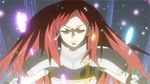  animated animated_gif armor erza_scarlet fairy_tail lowres magic red_hair solo transformation 
