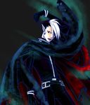  1boy arystar_krory cape d.gray-man male male_focus multicolored_hair red_eyes solo two-tone_hair 