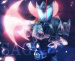  bad_id bad_pixiv_id belt dice_(pixiv968663) glowing glowing_eyes kamen_rider kamen_rider_kiva_(series) kamen_rider_saga male_focus solo 