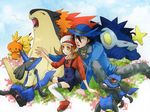  gen_(pokemon) kotone_(pokemon) lucario luxray pikachu pokemon pokemon_(game) pokemon_hgss riolu torchic typhlosion 