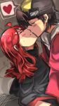  &lt;3 blush clothed gold_(pokemon) heart kiss male_focus multiple_boys nervous pokemon red_hair redhead shiny silver_(pokemon) yaoi 