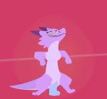  2d_animation animated anthro aquestionableponyblog blush breasts clenched_teeth clitoris dildo dildo_sitting female kobold looking_pleasured loop masturbation non-mammal_breasts penetration pink_background pussy scalie semi-anthro sex_toy simple_background teeth vaginal vaginal_masturbation vaginal_penetration 
