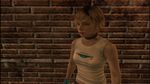  3d blonde_hair breasts brown_eyes choker denim face hack heather_mason jeans outdoors pants short_hair silent_hill silent_hill_3 sleeveless solo top wall wristband zipper 