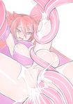  anal blush breasts breasts_outside character_request cum cum_in_ass cum_in_pussy double_anal double_vaginal full-package_futanari futanari necronemesis necrosmos nipples penis red_eyes red_hair spread_legs tentacle uneven_eyes urethral_insertion urethral_penetration vaginal 