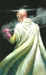  artist_request back from_back from_behind gloves looking_at_viewer one-punch_man red_gloves saitama_(one-punch_man) standing 