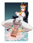  1girl areolae blue_skin blush breasts feet-together_knees-apart female_ejaculation hmage large_breasts magic midna midna_(true) nintendo nipple_tweak nipples orange_hair pussy self_fondle solo squatting stomach the_legend_of_zelda the_legend_of_zelda:_twilight_princess uncensored 