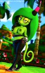  3d_(artwork) alien big_breasts breasts digital_media_(artwork) female humanoid nipples nude solo sonic_(series) telehypnotic zeena zeena_the_zeti zeti 