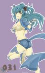  blue_hair moemon nidoqueen pokemon ritence shorts tagme 