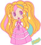  80s blonde_hair chibi lady_lovely_locks lady_lovely_locks_(series) long_hair lowres oldschool pastels pink solo 