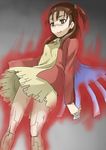  1girl bandai breasts brown_hair chicago-x d-reaper digimon digimon_tamers katou_juri long_hair older ponytail smile solo wings 