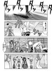  ... /\/\/\ 1boy 6+girls ? admiral_(kantai_collection) ahoge akebono_(kantai_collection) bell breasts carrying_over_shoulder comic commentary_request crab flower greyscale hair_bell hair_flower hair_ornament hamakaze_(kantai_collection) hands_together hayashimo_(kantai_collection) indoors jingle_bell kantai_collection kiryuu_makoto kiyoshimo_(kantai_collection) large_breasts long_hair military military_uniform monochrome motion_blur motion_lines multiple_girls oboro_(kantai_collection) pantyhose person_carrying pleated_skirt revision running sazanami_(kantai_collection) school_uniform serafuku shiranui_(kantai_collection) shoelaces short_hair skirt speech_bubble speed_lines spoken_ellipsis surprised talking thigh_gap translated uniform ushio_(kantai_collection) v_arms wrestling 