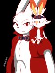  ambiguous_gender blaze984 coat fur king_kazma lagomorph male mammal nintendo pok&eacute;mon pok&eacute;mon_(species) pokemon_sword_and_shield pokemonswordshield puffy puffycoat scorbunny scorebunny summer_wars teamscorbunny video_games white_fur 