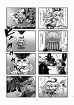  aircraft_carrier_oni comic damage_control_goddess_(kantai_collection) fairy_(kantai_collection) greyscale hood hooded_jacket jacket kantai_collection long_hair machinery monochrome multiple_4koma nagato_(kantai_collection) navel one_side_up re-class_battleship rensouhou-chan shimakaze_(kantai_collection) shinkaisei-kan short_hair swimsuit tail tanaka_kusao translation_request turret 