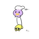  drifloon flying joltik no_background pokemon pokemon_(game) tagme white_background 