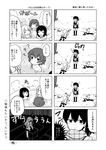  6+girls akatsuki_(kantai_collection) ashigara_(kantai_collection) bad_id bad_pixiv_id check_translation coat comic engiyoshi fubuki_(kantai_collection) greyscale hibiki_(kantai_collection) highres ikazuchi_(kantai_collection) inazuma_(kantai_collection) kaga_(kantai_collection) kantai_collection long_hair lying monochrome multiple_girls mutsuki_(kantai_collection) nagato_(kantai_collection) on_stomach open_mouth partially_translated scarf school_uniform serafuku snow snowball snowball_fight translation_request yuudachi_(kantai_collection) 