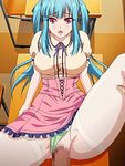  animated_gif aqua_hair blue_hair bouncing_breasts breasts censored classroom clothed_sex desk green_panties hair_ribbon large_breasts leg_grab long_hair mesu_kyoushi_4 on_desk open_mouth panties panties_aside pantyhose penis poro pov rape red_eyes ribbon sex skirt skirt_lift spread_legs stitched takamine_miyu tears thighband_pantyhose torn_pantyhose twintails vaginal white_legwear 