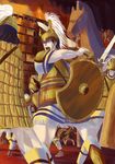  armor artist_request battle greek greek_mythology helmet shield spear sword trojan_horse trojan_war war weapon yuzuki_jun_(natrium_nikki) 