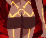  1girl animated animated_gif ass ass_shake butt_crack dimension_w hypnotic shorts tail walking yurizaki_mira 