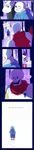  3boys 5koma ;d absurdres armor blank_speech_bubble boots chaotichero character_name comic english footprints gloves grin hands_in_pockets highres hood hooded_jacket hoodie jacket long_image multiple_boys one_eye_closed open_mouth papyrus_(font) papyrus_(undertale) sans scarf shaded_face shorts simple_background skeleton skull slippers smile snow speech_bubble spoilers spoken_ellipsis talking tall_image teeth turtleneck undertale w.d._gaster white_background 
