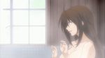  animated animated_gif bath breasts brown_hair cleavage fighting large_breasts long_hair multiple_girls musubi nipples nude sekirei somersault uzume 