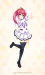  1girl artist_request blue_eyes character_request female long_hair natsume_akari otome_ga_irodoru_koi_no_essence ponytail red_hair ribbon smile source_request thighhighs 