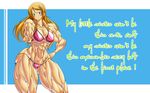  1girl bikini breasts extreme_muscles female highres kousaka_kirino large_breasts long_hair muscle ore_no_imouto_ga_konna_ni_kawaii_wake_ga_nai purukogi_(plasma_beach) solo swimsuit 