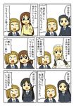  akiyama_mio brown_hair comic crossed_arms extra glasses hairband jewelry k-on! maid maid_headdress matsumoto_mifuyu multiple_girls necklace open_mouth ribbon saitou_sumire sakuma_hideko sakuragaoka_high_school_uniform school_uniform shiitake_nabe_tsukami short_hair simple_background sweat tainaka_ritsu taki_eri translated yamanaka_sawako 