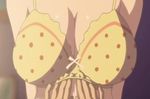  animated animated_gif areolae bouncing_breasts bra bra_lift breasts exposed haha_musume_donburi huge_breasts nipples polka_dot polka_dot_bra pov rumi_(haha_musume_donburi) shiny_skin underwear undressing 