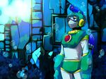  bad_id bad_pixiv_id bubble bubbleman male_focus rockman rockman_(classic) solo spikes underwater zakki 