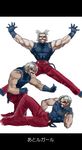  clone gloves heterochromia male_focus manly omega_rugal pine rugal_bernstein silver_hair sleeveless the_king_of_fighters translated 
