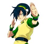  302 armband avatar:_the_last_airbender avatar_(series) bad_id bad_pixiv_id black_hair blind hairband nickelodeon short_hair solo toph_bei_fong 