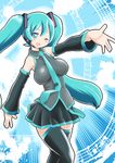  ;d blue_eyes blue_hair hatsune_miku looking_at_viewer one_eye_closed open_mouth qm smile twintails vocaloid 