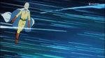  1boy animated animated_gif bald dodging lion one-punch_man punching saitama_(one-punch_man) subtitled 