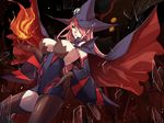  1girl arc_system_works areola_slip areolae artist_request black_sclera blazblue blazblue:_central_fiction breasts cape detached_sleeves dress el-f erect_nipples fire glass gloves hair_over_one_eye hat huge_breasts konoe_a_mercury long_hair phantom_(blazblue) pink_hair purple_dress short_dress smile solo thighhighs witch_hat yellow_eyes 