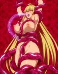  1girl blonde_hair breasts female huge_breasts large_breasts long_hair nipples nude screencap shikishima_mirei solo stitched tentacle valkyrie_drive valkyrie_drive_-mermaid- 