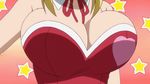  animated animated_gif blonde_hair bouncing_breasts breasts bunnysuit cleavage fairy_tail huge_breasts large_breasts lucy_heartfilia 