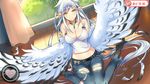  1girl game_cg harpy haru_(monster_musume) long_hair monster_girl monster_musume_no_iru_nichijou monster_musume_no_iru_nichijou_online solo wings 