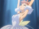  1girl ahiru ahoge animated animated_gif armpits princess_tutu princess_tutu_(character) solo tutu wings 