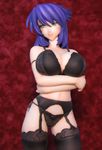  1girl breasts female figure kangoku_senkan large_breasts lilith-soft photo purple_hair rieri_bishop smile 